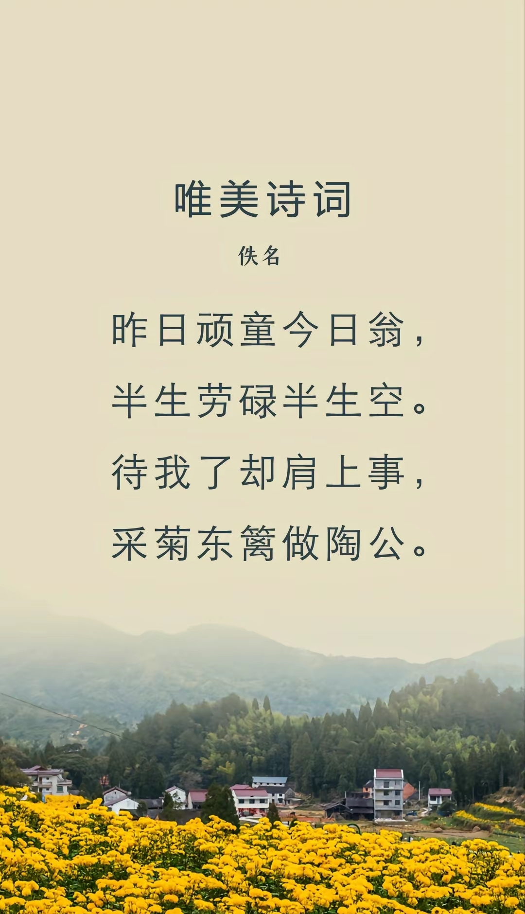 等我了却肩上事